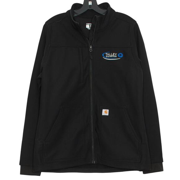 Carhartt Scrub Jacket Fleece Rugged Flex Peak Bonded Workwear Nurse Black Large - Picture 1 of 7